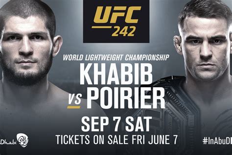UFC 242: Khabib vs. Poirier Fight Results .